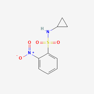 molecular formula C9H10N2O4S B1606815 N-cyclopropyl-2-nitrobenzenesulfonamide CAS No. 400839-43-2