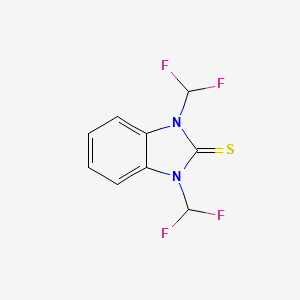 molecular formula C9H6F4N2S B1606816 1,3-bis-(Difluoromethyl)benzimidazole-2-thione CAS No. 329269-79-6