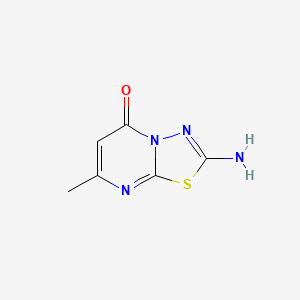 molecular formula C6H6N4OS B1606821 2-Amino-7-methyl-[1,3,4]thiadiazolo[3,2-a]pyrimidin-5-one CAS No. 31737-02-7
