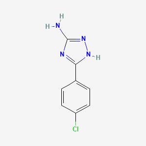 molecular formula C8H7ClN4 B1606822 3-(4-chlorophenyl)-1H-1,2,4-triazol-5-amine CAS No. 98554-00-8