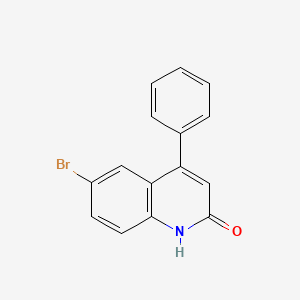 molecular formula C15H10BrNO B1606826 6-溴-4-苯基-1H-喹啉-2-酮 CAS No. 178490-58-9