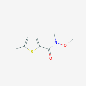 molecular formula C8H11NO2S B160683 N-Methoxy-N,5-dimethylthiophene-2-carboxamide CAS No. 132960-12-4