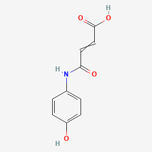 B1606831 (Z)-4-((4-Hydroxyphenyl)amino)-4-oxobut-2-enoic acid CAS No. 143629-26-9