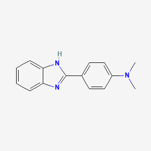 molecular formula C15H15N3 B1606832 4-(1H-benzimidazol-2-yl)-N,N-dimethylaniline CAS No. 2562-71-2