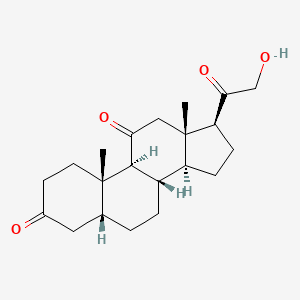 molecular formula C21H30O4 B1606842 21-Hydroxy-5b-pregnane-3,11,20-trione CAS No. 10417-86-4