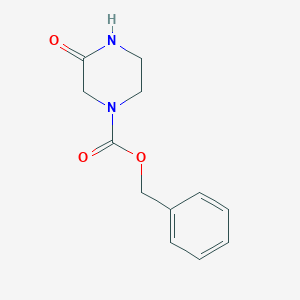 molecular formula C12H14N2O3 B160685 Benzyl 3-oxopiperazine-1-carboxylate CAS No. 78818-15-2