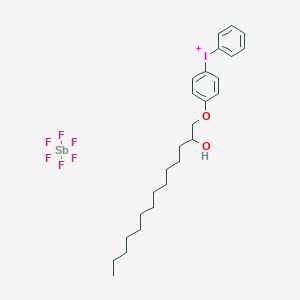 molecular formula C26H38F6IO2Sb B160686 C26H38F6IO2Sb CAS No. 139301-16-9
