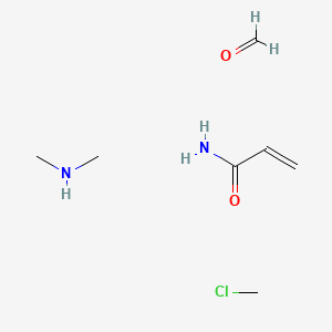 molecular formula C7H17ClN2O2 B1606874 chloromethane;formaldehyde;N-methylmethanamine;prop-2-enamide CAS No. 70750-20-8