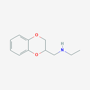 molecular formula C11H15NO2 B1606884 Ethylaminomethylbenzodioxan CAS No. 21398-66-3