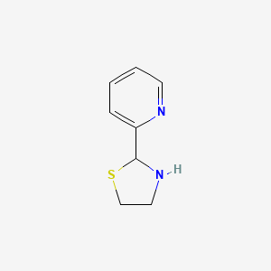 molecular formula C8H10N2S B1606896 2-(2-Thiazolidinyl)pyridine CAS No. 700-94-7