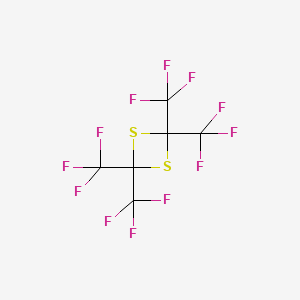 molecular formula C6F12S2 B1606920 2,2,4,4-Tetrakis(trifluoromethyl)-1,3-dithietane CAS No. 791-50-4