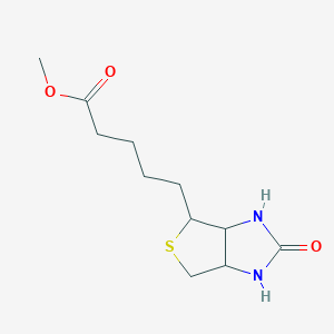 molecular formula C11H18N2O3S B1606963 Methyl 5-(2-oxohexahydro-1H-thieno[3,4-d]imidazol-4-yl)pentanoate CAS No. 875237-68-6