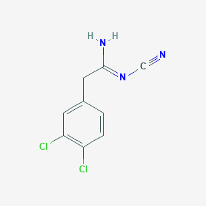 N'-cyano-2-(3,4-dichlorophenyl)ethanimidamide
