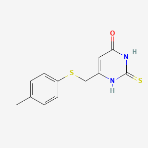 2-Mercapto-6-{[(4-methylphenyl)thio]-methyl}pyrimidin-4(3H)-one