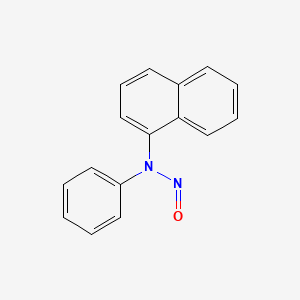 molecular formula C16H12N2O B1606975 N-naphthalen-1-yl-N-phenylnitrous amide CAS No. 6341-40-8