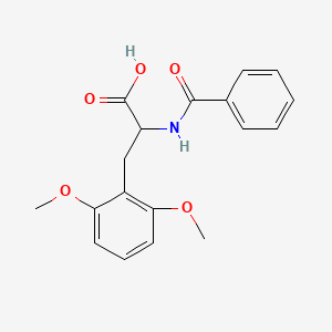 molecular formula C18H19NO5 B1606982 n-Benzoyl-2,6-dimethoxyphenylalanine CAS No. 7149-99-7
