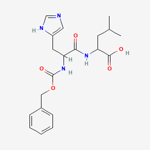 molecular formula C20H26N4O5 B1607000 N-[(Benzyloxy)carbonyl]histidylleucine CAS No. 38972-90-6