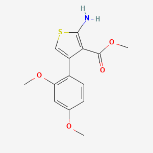 molecular formula C14H15NO4S B1607014 Methyl 2-amino-4-(2,4-dimethoxyphenyl)thiophene-3-carboxylate CAS No. 350999-38-1