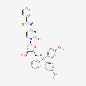 molecular formula C37H35N3O7 B160703 Cytidine, N-benzoyl-5'-O-[bis(4-methoxyphenyl)phenylmethyl]-2'-deoxy- CAS No. 67219-55-0