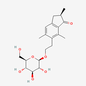 molecular formula C20H28O7 B1607036 (2R)-Pteroside B CAS No. 29774-74-1