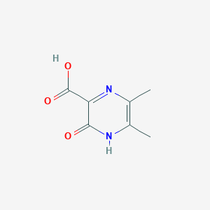 molecular formula C7H8N2O3 B1607067 5,6-二甲基-3-氧代-3,4-二氢吡嗪-2-羧酸 CAS No. 57796-64-2