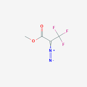 2-Diazonio-3,3,3-trifluoro-1-methoxyprop-1-en-1-olate