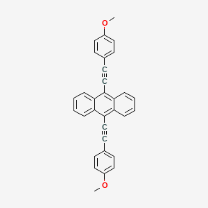 molecular formula C32H22O2 B1607069 9,10-Bis(4-methoxyphenylethynyl)anthracene CAS No. 80034-27-1