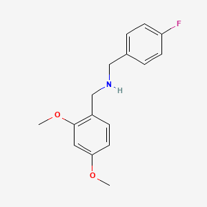 molecular formula C16H18FNO2 B1607077 (2,4-Dimethoxy-benzyl)-(4-fluoro-benzyl)-amine CAS No. 355815-27-9