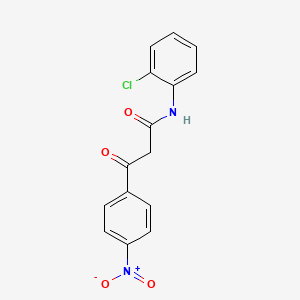 molecular formula C15H11ClN2O4 B1607082 N-(2-chlorophenyl)-3-(4-nitrophenyl)-3-oxopropanamide CAS No. 62254-06-2