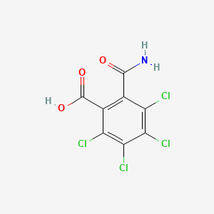 2-Carbamoyl-3,4,5,6-tetrachlorobenzoic acid