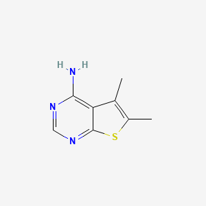 molecular formula C8H9N3S B1607099 5,6-Dimethylthieno[2,3-d]pyrimidin-4-amine CAS No. 4994-89-2