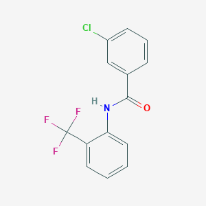 3-chloro-N-[2-(trifluoromethyl)phenyl]benzamide