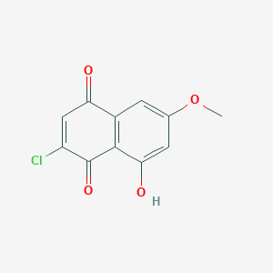 2-Chloro-8-hydroxy-6-methoxynaphthalene-1,4-dione