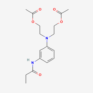Propanamide, N-[3-[bis[2-(acetyloxy)ethyl]amino]phenyl]-