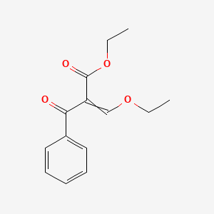 molecular formula C14H16O4 B1607122 Ethyl 2-benzoyl-3-ethoxyacrylate CAS No. 39973-76-7