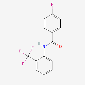4-fluoro-N-[2-(trifluoromethyl)phenyl]benzamide