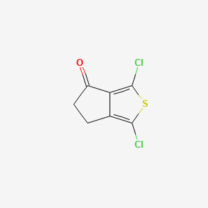 1,3-Dichloro-5,6-dihydro-4H-cyclopenta[c]thiophen-4-one