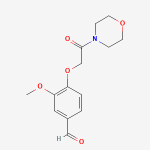 3-Methoxy-4-(2-morpholin-4-yl-2-oxo-ethoxy)-benzaldehyde