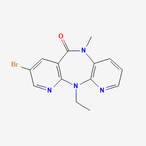 13-Bromo-2-ethyl-9-methyl-2,4,9,15-tetrazatricyclo[9.4.0.03,8]pentadeca-1(11),3(8),4,6,12,14-hexaen-10-one