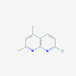 molecular formula C10H9ClN2 B1607146 7-Chloro-2,4-dimethyl-[1,8]naphthyridine CAS No. 77223-21-3