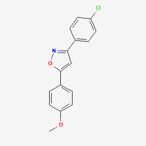 3-(4-Chlorophenyl)-5-(4-methoxyphenyl)isoxazole