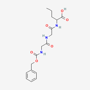 molecular formula C17H23N3O6 B1607158 N-[(benzyloxy)carbonyl]glycylglycylnorvaline CAS No. 63623-61-0