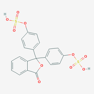 molecular formula C20H14O10S2 B160716 Dipotassium 1-oxo-3H-isobenzofuran-3,3-diylbis(p-phenylene) bis(sulphate) CAS No. 10059-42-4