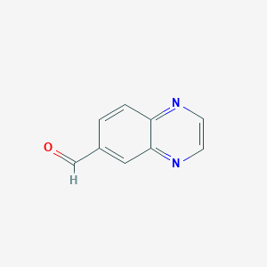 molecular formula C9H6N2O B160717 喹喔啉-6-甲醛 CAS No. 130345-50-5