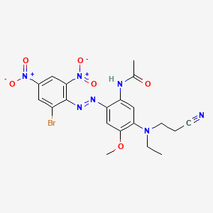 N-[2-[(2-Bromo-4,6-dinitrophenyl)azo]-5-[(2-cyanoethyl)ethylamino]-4-methoxyphenyl]acetamide