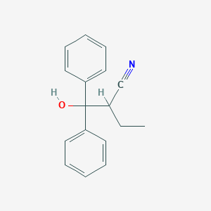 2-[Hydroxy(diphenyl)methyl]butanenitrile