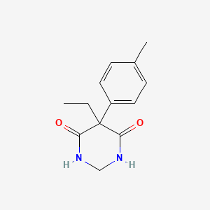 molecular formula C13H16N2O2 B1607195 5-Ethyldihydro-5-(p-tolyl)-1H,5H-pyrimidine-4,6-dione CAS No. 59026-32-3