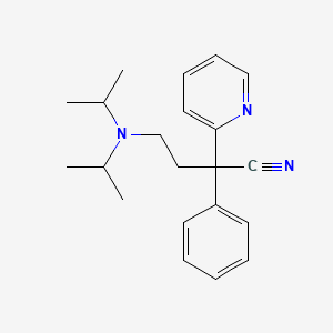 4-(Diisopropylamino)-2-phenyl-2-(pyridin-2-YL)butanenitrile