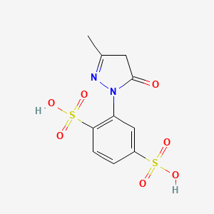 2-(4,5-Dihydro-3-methyl-5-oxo-1H-pyrazol-1-yl)benzene-1,4-disulphonic acid
