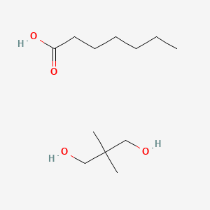 molecular formula C12H26O4 B1607218 Heptanoic acid, neopentyl glycol ester CAS No. 68855-18-5